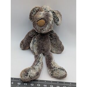 Nat Jules Brown Gray Dog Plush Puppy 16 Inch 2010 Stuffed Animal Toy